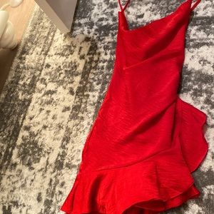 Cotton Candy LA Red Dress with Cowl Neck. New with tags!!